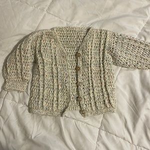Baby girl hand crochet Sweater size 12-18 months